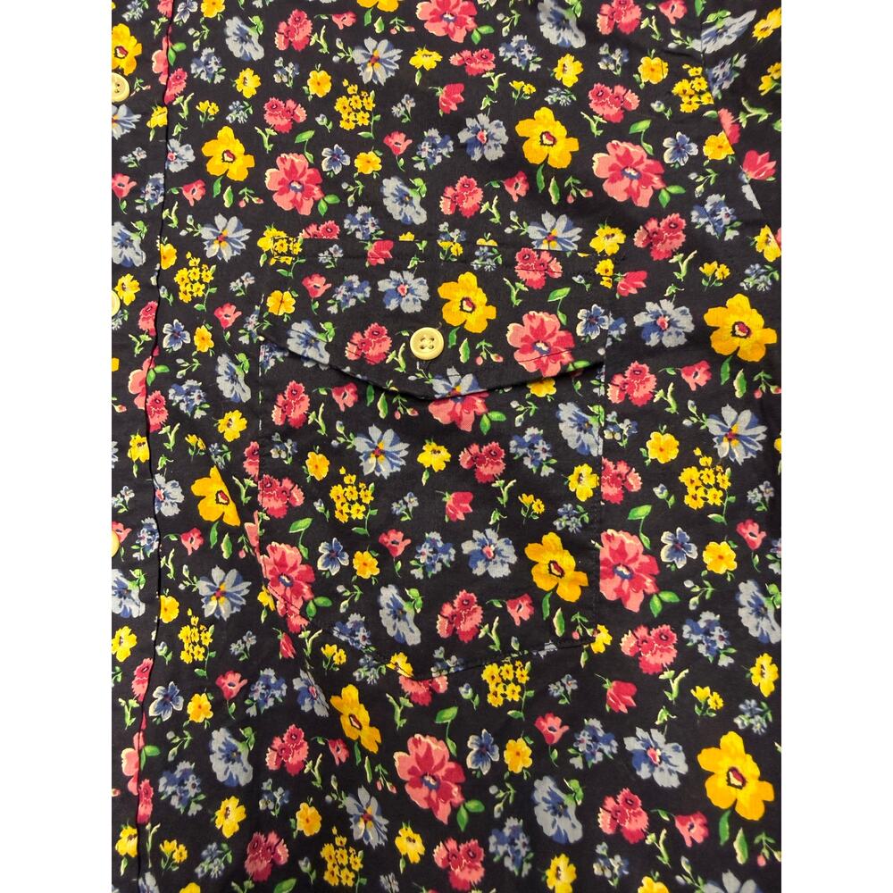 Vintage polo Ralph Lauren Women's Floral Button Down Shirt  colorful size large - Picture 8 of 8